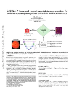 MCU-Net: A framework towards uncertainty representations for decision
  support system patient referrals in healthcare contexts
