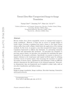 Toward Zero-Shot Unsupervised Image-to-Image Translation