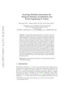 Learning Modality Interaction for Temporal Sentence Localization and
  Event Captioning in Videos