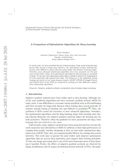 A Comparison of Optimization Algorithms for Deep Learning