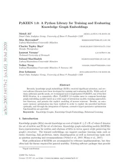 PyKEEN 1.0: A Python Library for Training and Evaluating Knowledge Graph
  Embeddings