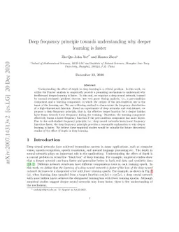 Deep frequency principle towards understanding why deeper learning is
  faster