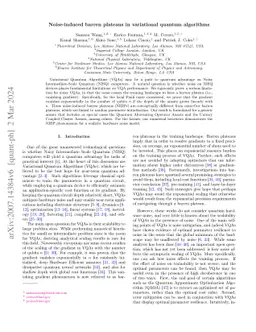 Noise-Induced Barren Plateaus in Variational Quantum Algorithms