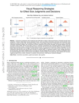 Visual Reasoning Strategies for Effect Size Judgments and Decisions