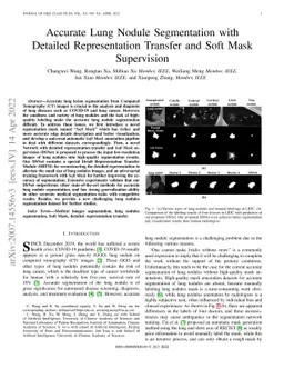 Accurate Lung Nodules Segmentation with Detailed Representation Transfer
  and Soft Mask Supervision