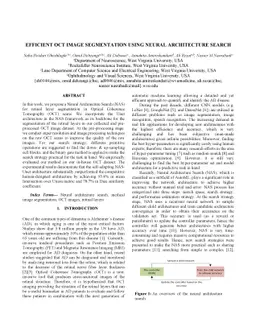 Efficient OCT Image Segmentation Using Neural Architecture Search