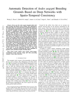 Automatic Detection of Aedes aegypti Breeding Grounds Based on Deep
  Networks with Spatio-Temporal Consistency