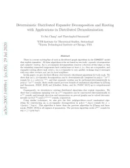 Deterministic Distributed Expander Decomposition and Routing with
  Applications in Distributed Derandomization