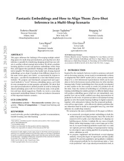 Fantastic Embeddings and How to Align Them: Zero-Shot Inference in a
  Multi-Shop Scenario