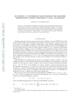 On explicit $L^2$-convergence rate estimate for piecewise deterministic
  Markov processes in MCMC algorithms