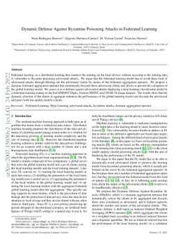 Dynamic Defense Against Byzantine Poisoning Attacks in Federated
  Learning