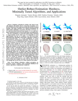 Outlier-Robust Estimation: Hardness, Minimally Tuned Algorithms, and
  Applications