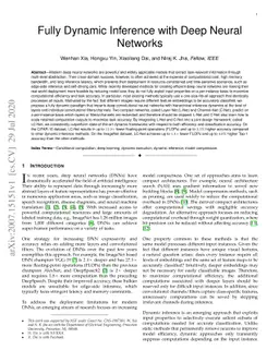 Fully Dynamic Inference with Deep Neural Networks