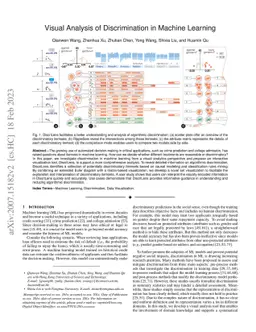 Visual Analysis of Discrimination in Machine Learning