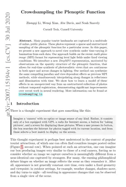Crowdsampling the Plenoptic Function