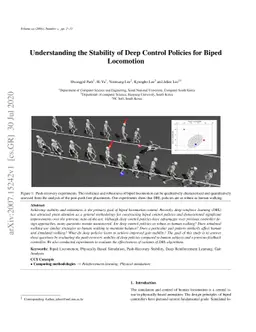 Understanding the Stability of Deep Control Policies for Biped
  Locomotion