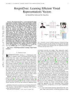 flexgrid2vec: Learning Efficient Visual Representations Vectors