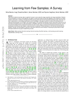 Learning from Few Samples: A Survey