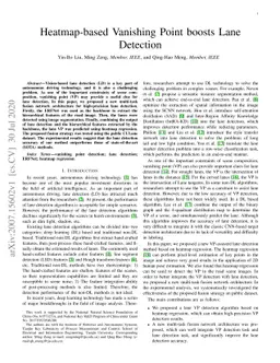 Heatmap-based Vanishing Point boosts Lane Detection