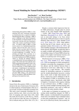 Neural Modeling for Named Entities and Morphology (NEMO^2)
