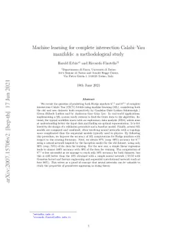 Machine learning for complete intersection Calabi-Yau manifolds: a
  methodological study