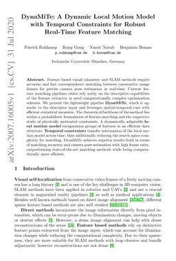 DynaMiTe: A Dynamic Local Motion Model with Temporal Constraints for
  Robust Real-Time Feature Matching