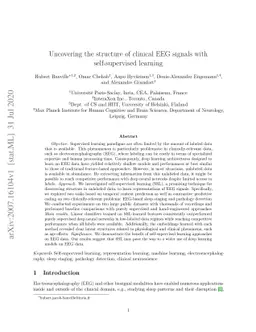 Uncovering the structure of clinical EEG signals with self-supervised
  learning