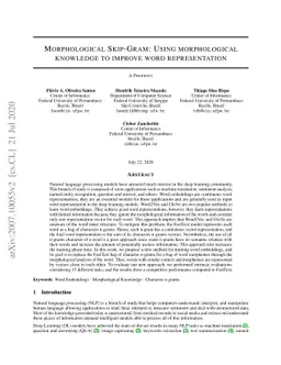 Morphological Skip-Gram: Using morphological knowledge to improve word
  representation