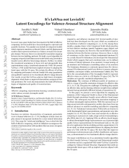 It's LeVAsa not LevioSA! Latent Encodings for Valence-Arousal Structure
  Alignment