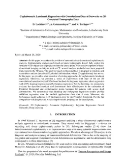 Cephalometric Landmark Regression with Convolutional Neural Networks on
  3D Computed Tomography Data