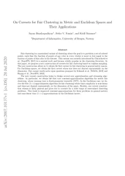 On Coresets for Fair Clustering in Metric and Euclidean Spaces and Their
  Applications