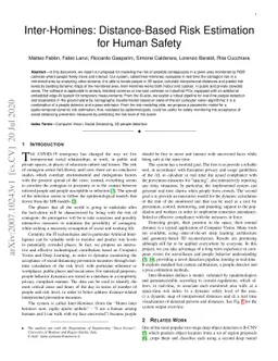 Inter-Homines: Distance-Based Risk Estimation for Human Safety