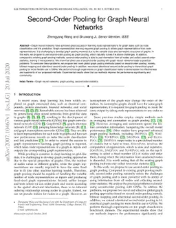 Second-Order Pooling for Graph Neural Networks