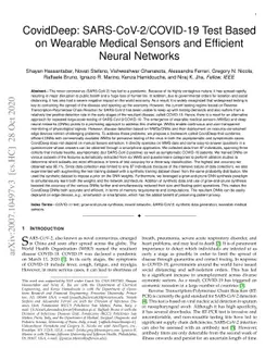 CovidDeep: SARS-CoV-2/COVID-19 Test Based on Wearable Medical Sensors
  and Efficient Neural Networks