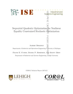 Sequential Quadratic Optimization for Nonlinear Equality Constrained
  Stochastic Optimization