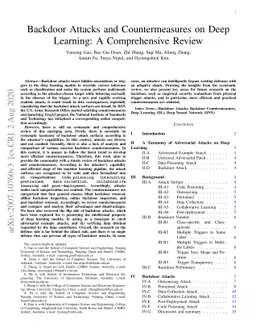 Backdoor Attacks and Countermeasures on Deep Learning: A Comprehensive
  Review
