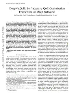 DeepNetQoE: Self-adaptive QoE Optimization Framework of Deep Networks