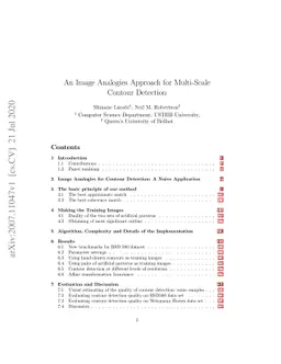 An Image Analogies Approach for Multi-Scale Contour Detection