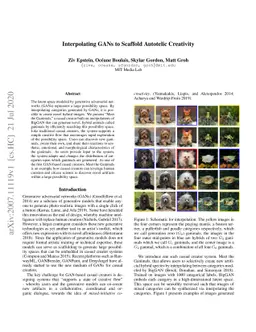 Interpolating GANs to Scaffold Autotelic Creativity