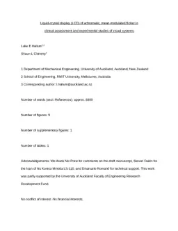 Liquid-crystal display (LCD) of achromatic, mean-modulated flicker in
  clinical assessment and experimental studies of visual systems