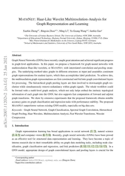 MathNet: Haar-Like Wavelet Multiresolution-Analysis for Graph
  Representation and Learning