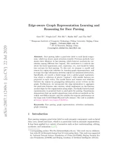 Edge-aware Graph Representation Learning and Reasoning for Face Parsing