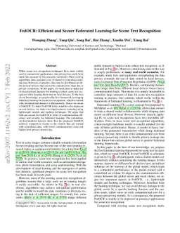 FedOCR: Communication-Efficient Federated Learning for Scene Text
  Recognition