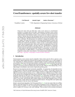 CrossTransformers: spatially-aware few-shot transfer