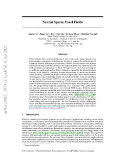 Neural Sparse Voxel Fields