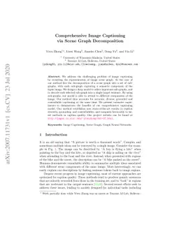 Comprehensive Image Captioning via Scene Graph Decomposition