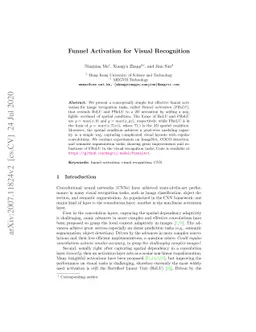 Funnel Activation for Visual Recognition