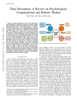 Time Perception: A Review on Psychological, Computational and Robotic
  Models
