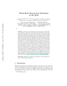 Whole-Body Human Pose Estimation in the Wild