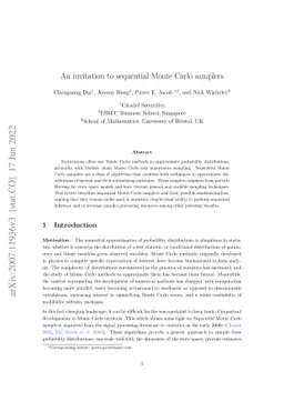 An invitation to sequential Monte Carlo samplers